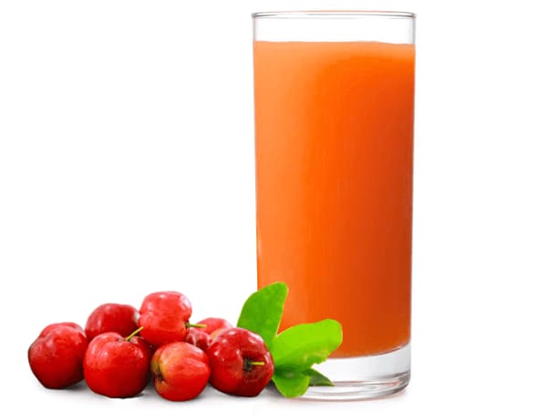 Acerola com água