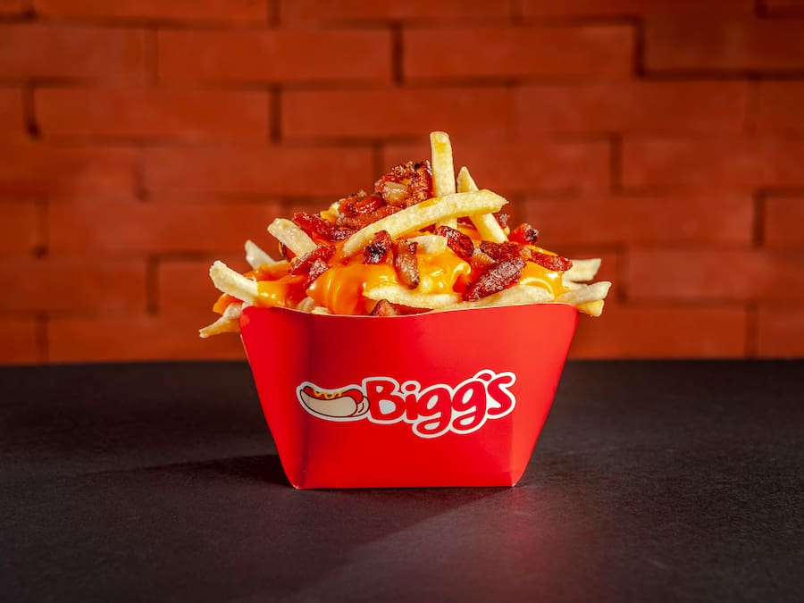 Batata Frita com Bacon e Cheddar Média
