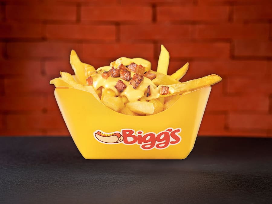 Batata Frita com Bacon e Muçarela individual