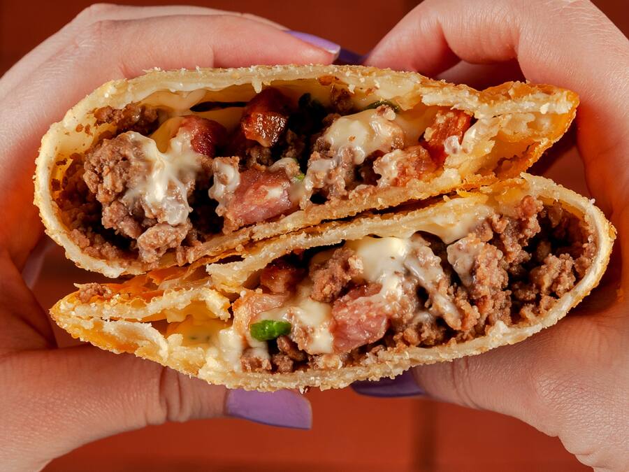 Carne com Catupiry e Bacon
