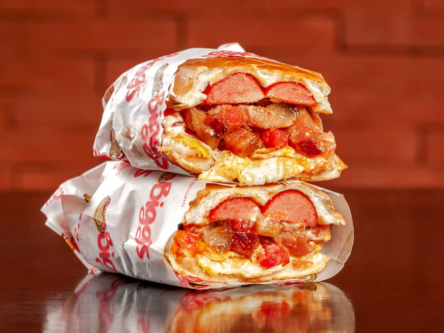 Dog bacon egg