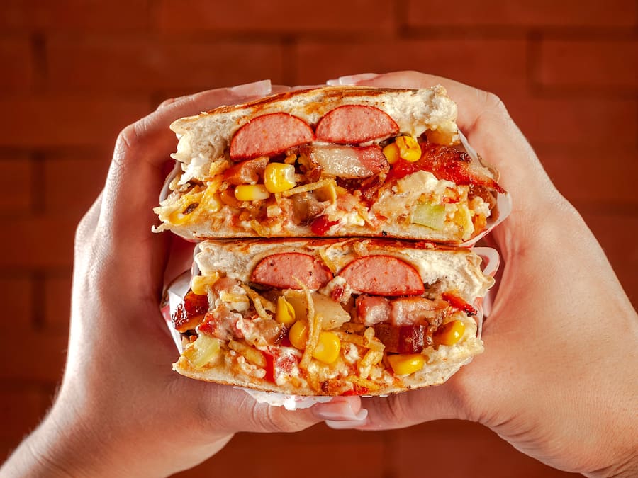 Dog bacon milho batata palha duplo