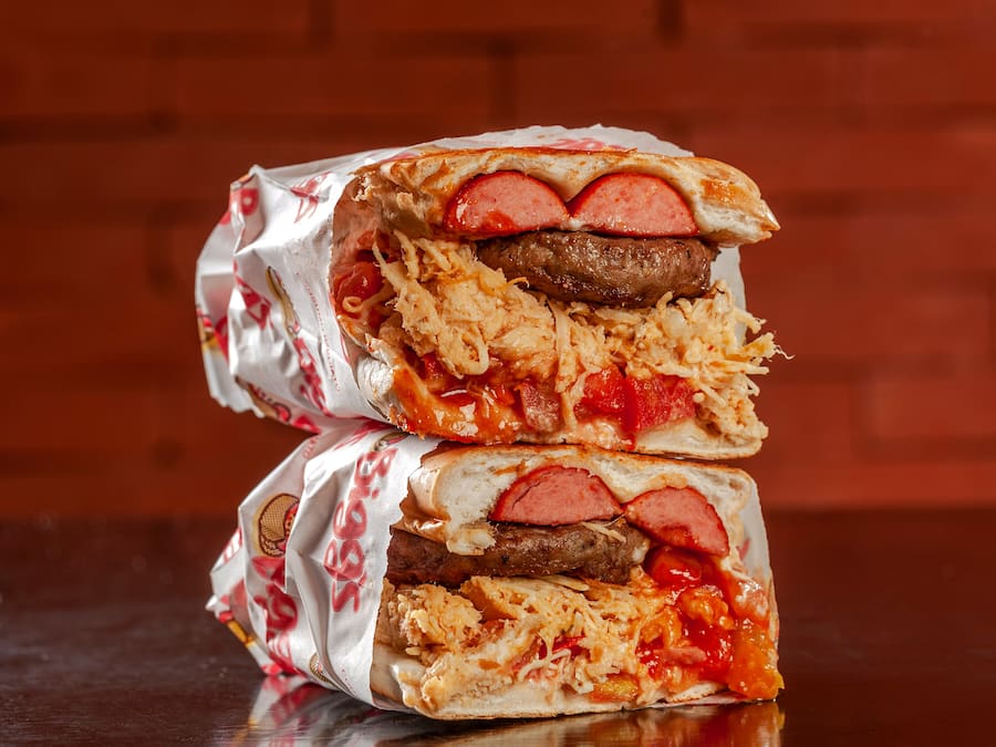 Dog frango burger