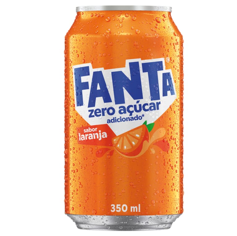Fanta refrigerante Sabor Laranja Zero Açúcar 350 Ml