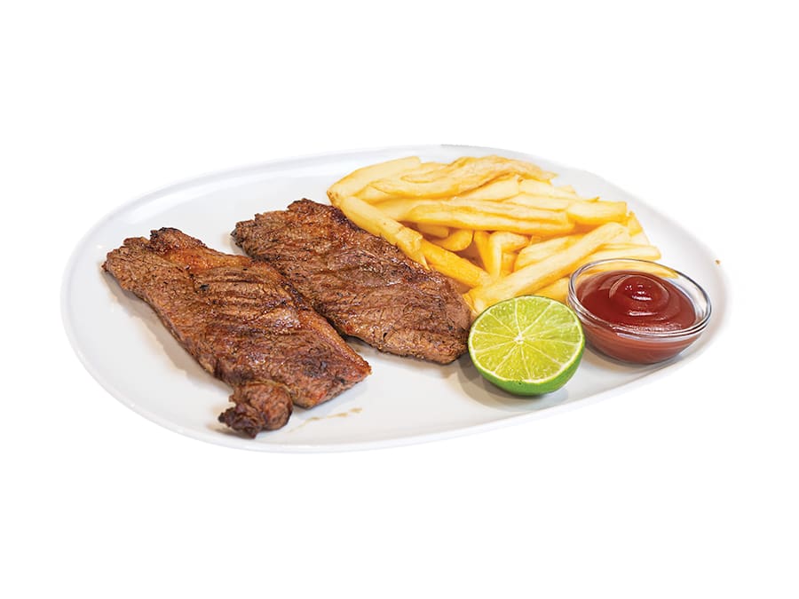 Porção Contra-filé com Fritas