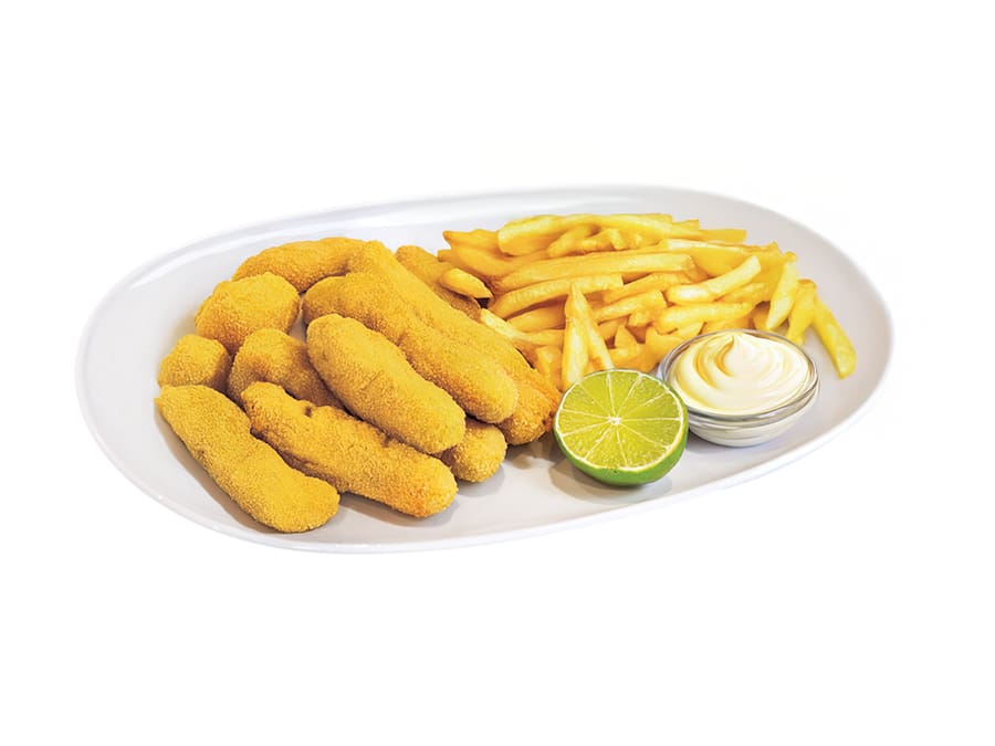 Porção Franguinhos à Milanesa com Fritas